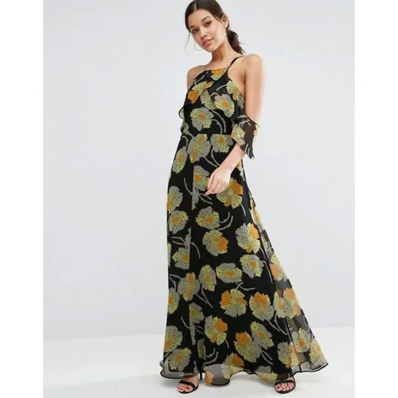 ASOS | Dresses | Asos Cold Shoulder Floral Maxi Dress 6 | Poshmark ASOS | Dresses | Asos Cold Shoulder Floral Maxi Dress 6 | Poshmark